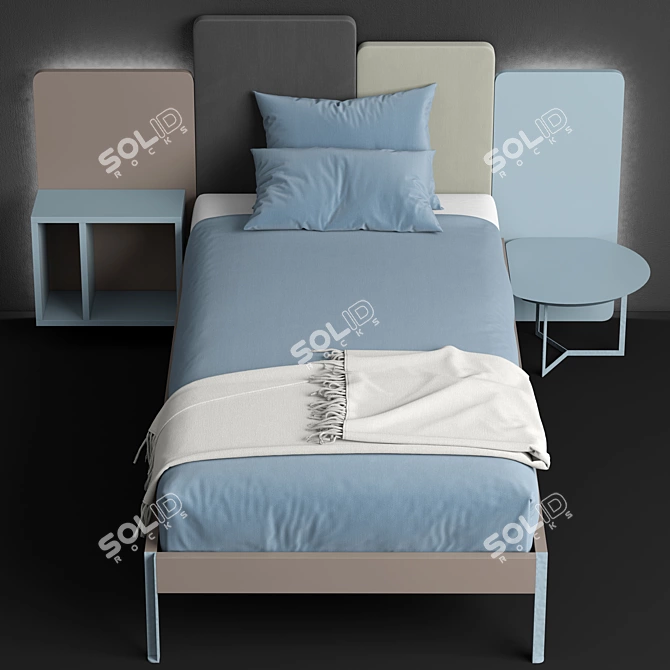 Elegant Sleep Haven: bed_WONDER ET12 by Diotti 3D model image 2