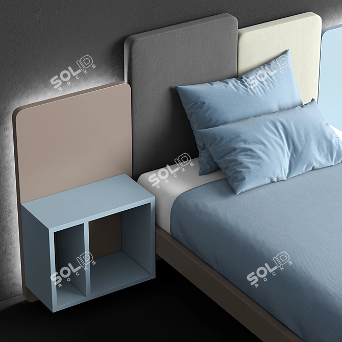 Elegant Sleep Haven: bed_WONDER ET12 by Diotti 3D model image 3