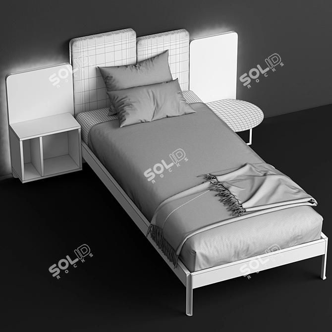 Elegant Sleep Haven: bed_WONDER ET12 by Diotti 3D model image 4