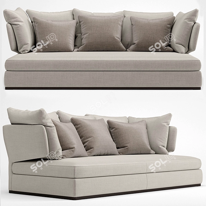  Stylish B&B Italia Sofa 3D model image 1