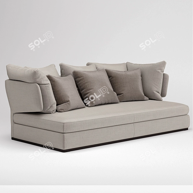  Stylish B&B Italia Sofa 3D model image 2