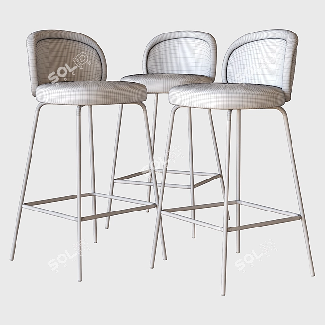 Elegant Ona Stool | Freifrau 3D model image 2