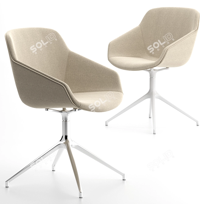 Elegant Vienna Chair - Boconcept 3D model image 2