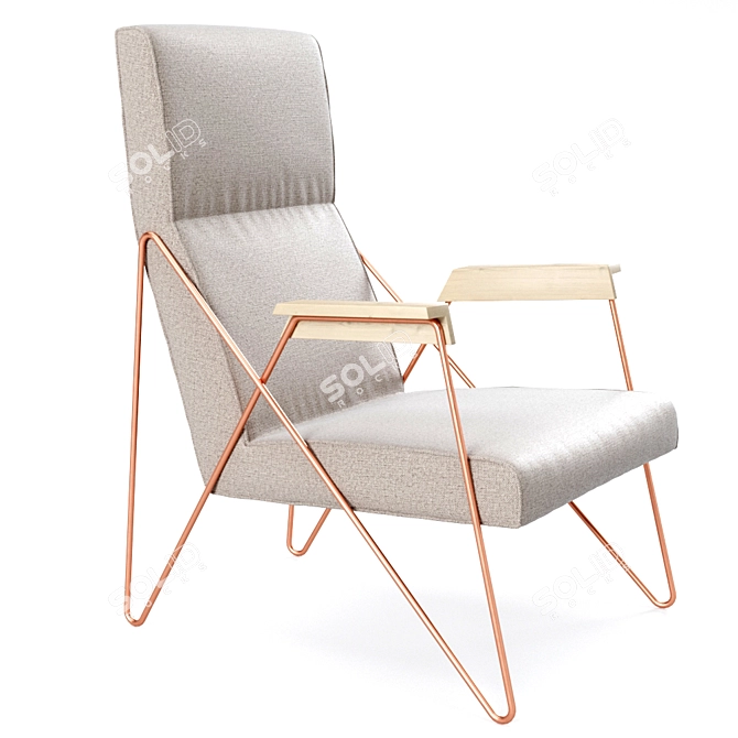 Elegance in Comfort: Belta Frajumar Tamo Armchair 3D model image 2