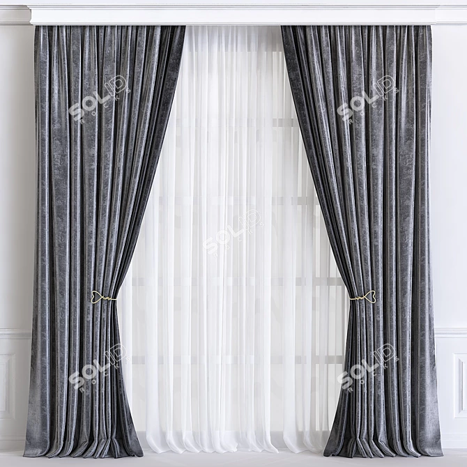 Transformed Curtains 3D model image 1