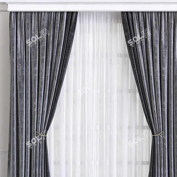 Transformed Curtains 3D model image 2