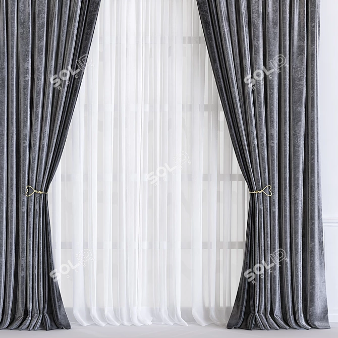 Transformed Curtains 3D model image 3