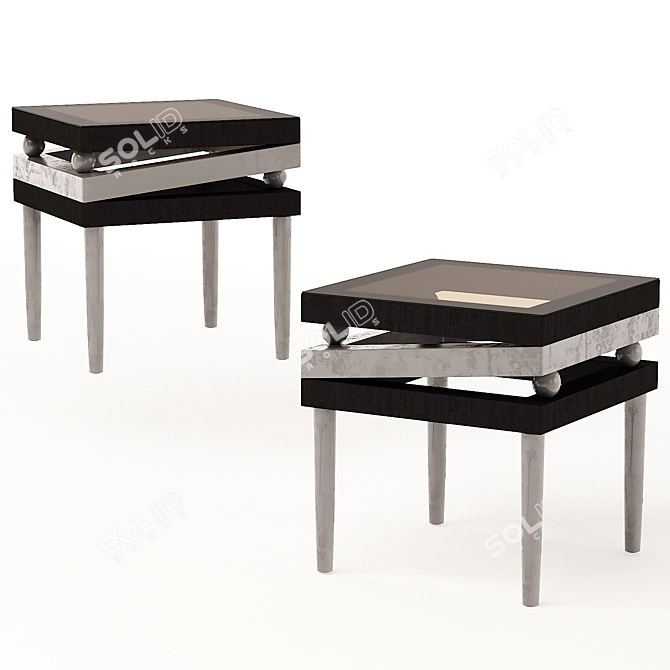  Stylish Modern Side Table 3D model image 1