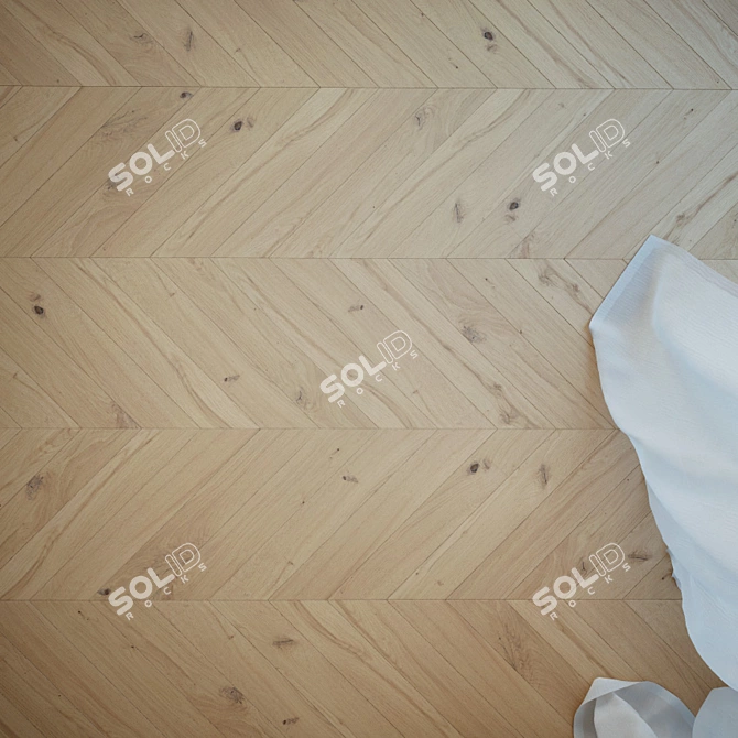 Gardenia Oak Herringbone Floor 3D model image 3