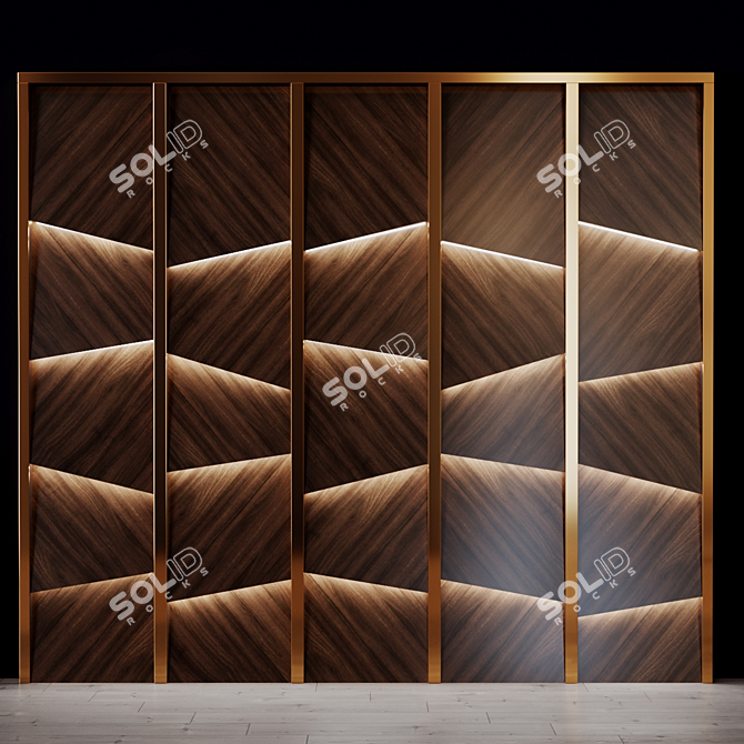 Title: Modern Izgolovie Panel Set 3D model image 4