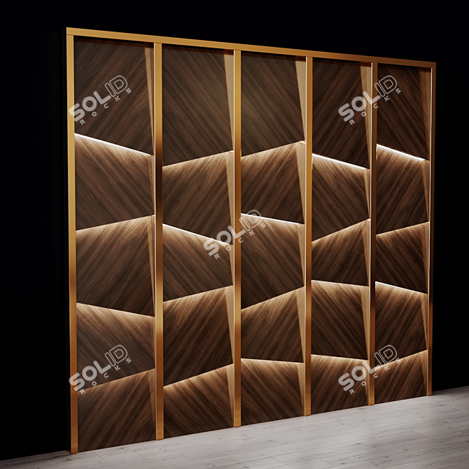 Title: Modern Izgolovie Panel Set 3D model image 5