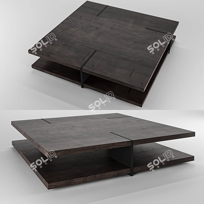 Sleek Modern Coffee Table 3D model image 1