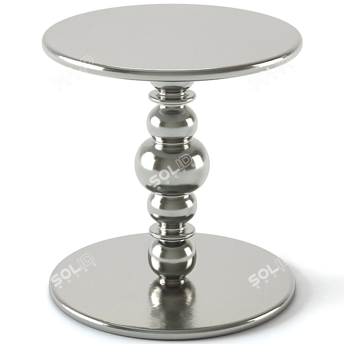 Kuf Aluminum Accent Table 3D model image 1