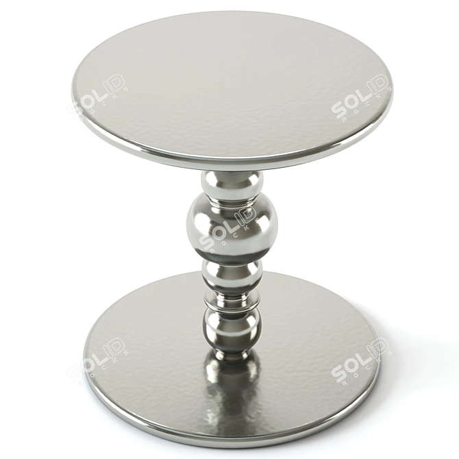 Kuf Aluminum Accent Table 3D model image 2