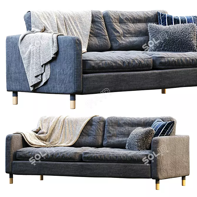 Elegant Landskrona Sofa by IKEA 3D model image 1