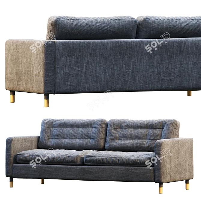Elegant Landskrona Sofa by IKEA 3D model image 3