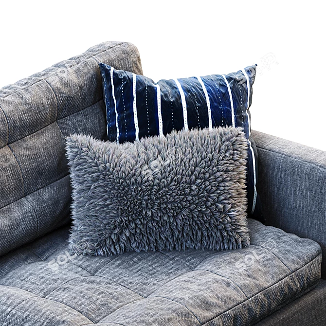 Elegant Landskrona Sofa by IKEA 3D model image 4
