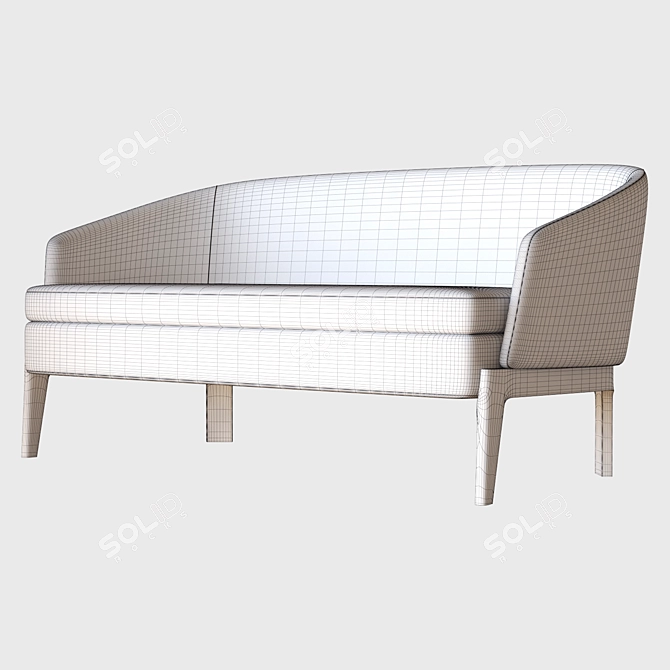 Elegant Chelsea Small Sofa 3D model image 3