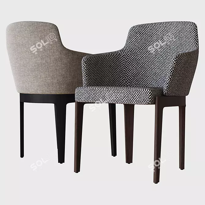 Modern Chelsea Chair: Molteni 3D model image 1