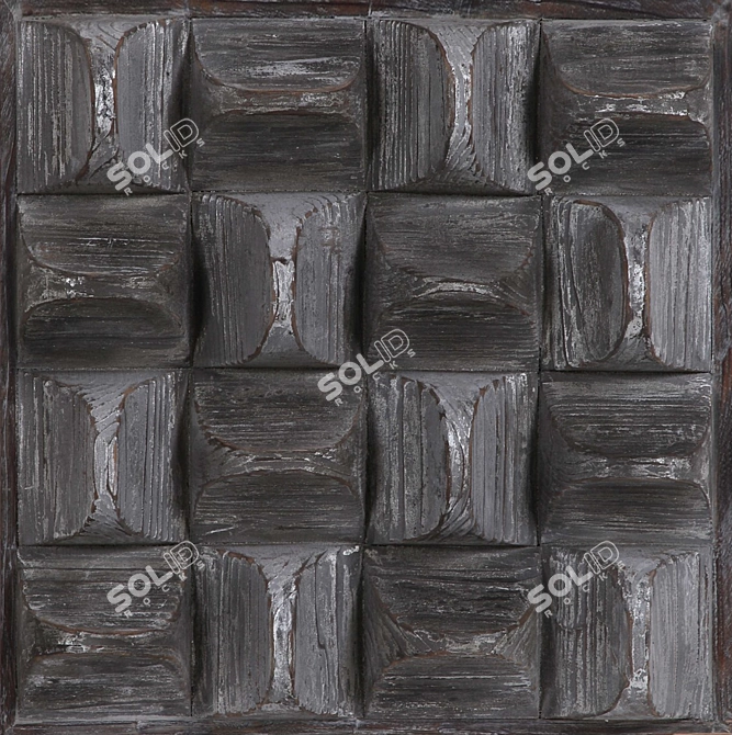 Rustic Elegance Wood Wall Art 3D model image 3