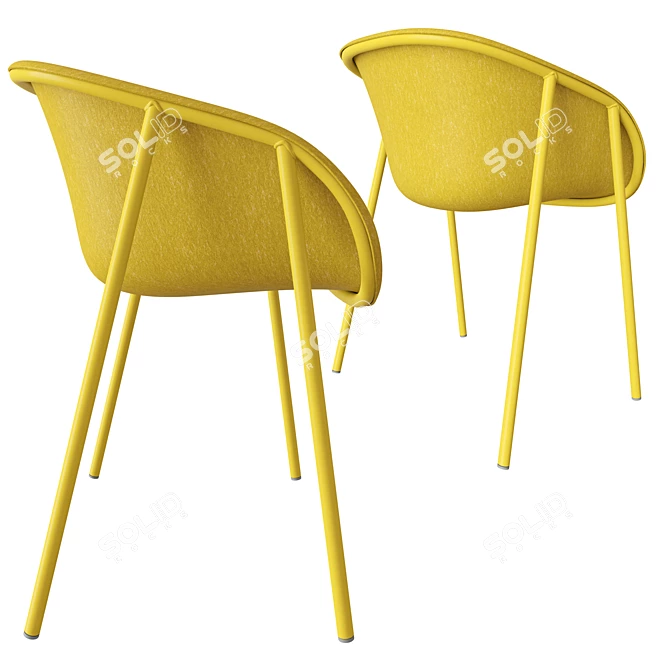 DeVorm LJ 1 PET Felt Armchair 3D model image 3