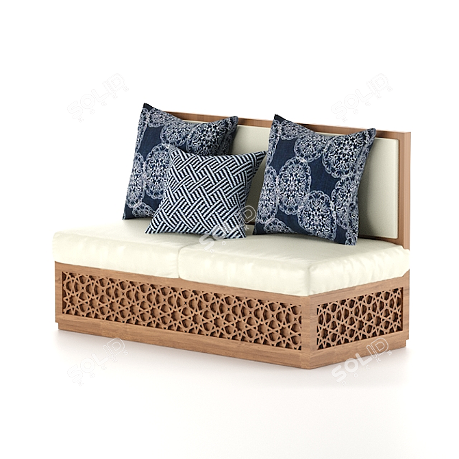 Sleek Saraye Sofa: 3DMax + FBX 3D model image 2