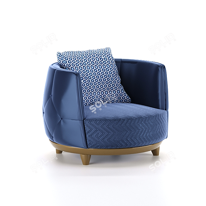 3Dmax 2016 + FBX Armchair 3D model image 1