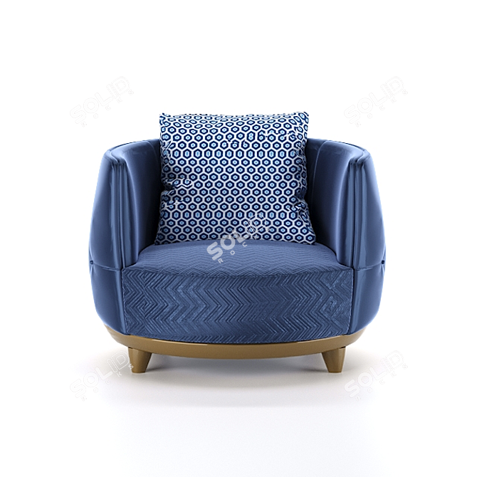 3Dmax 2016 + FBX Armchair 3D model image 2