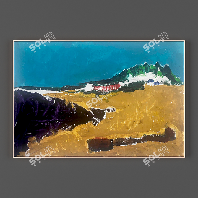  Modern Abstract Painting Collection 3D model image 1