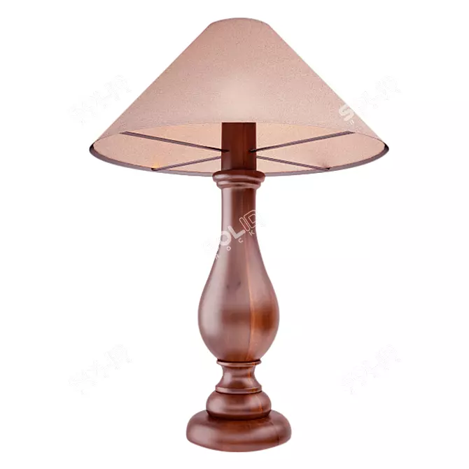 Elegant Neoclassical Table Lamp 3D model image 1