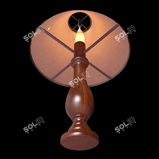 Elegant Neoclassical Table Lamp 3D model image 2
