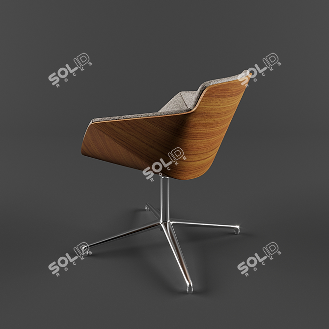Elegant Allermuir Phoulds Chair 3D model image 3