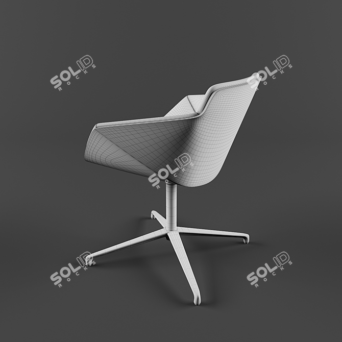 Elegant Allermuir Phoulds Chair 3D model image 4