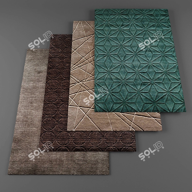 Elegant Momeni Rugs Collection 3D model image 1