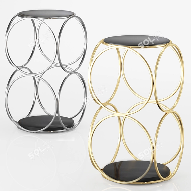 Alister Side Table: Sleek and Modern 3D model image 1