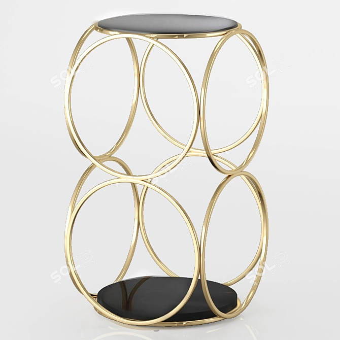 Alister Side Table: Sleek and Modern 3D model image 3