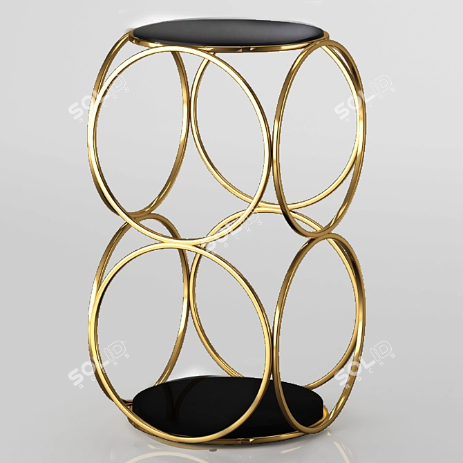 Alister Side Table: Sleek and Modern 3D model image 4