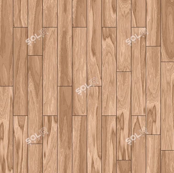 Natural Wood Flooring 3D model image 1