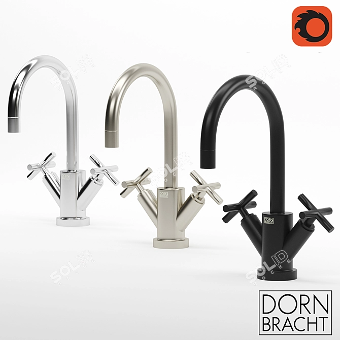 Dornbracht Tara Matte Black Faucet 3D model image 1