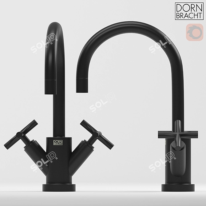 Dornbracht Tara Matte Black Faucet 3D model image 2