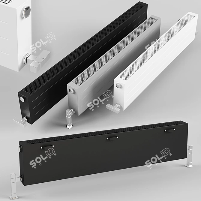 Sleek King Vent Convector 3D model image 2