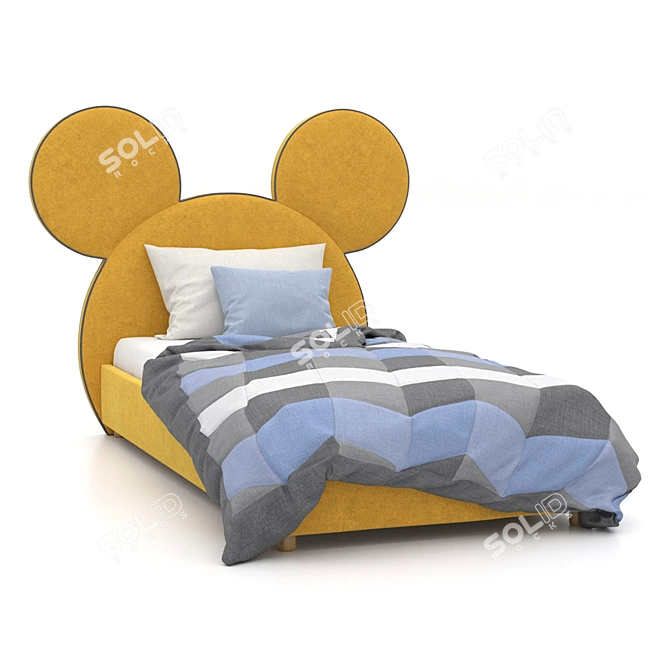 Mickey Mouse Kids Bed 3D model image 1