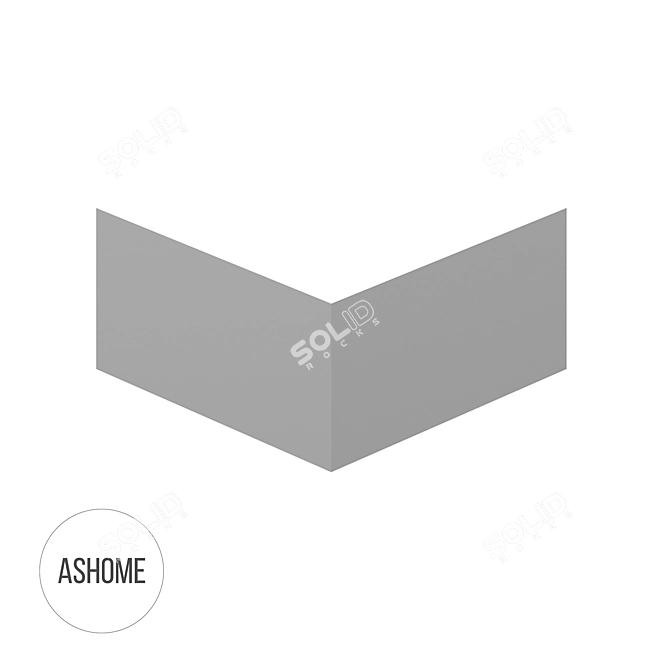 ASHOME 3D Wall Tile: Modern, Stylish, Durable 3D model image 1