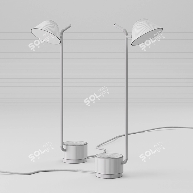 Elegant Peek Floor Lamp: Modern Design 3D model image 3