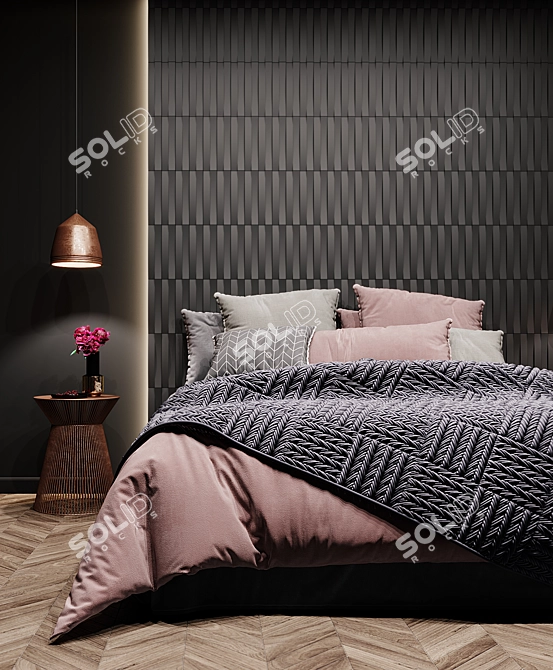 3D Wall Tile ASHOME #14 - Versatile Design and Customizable Options 3D model image 4