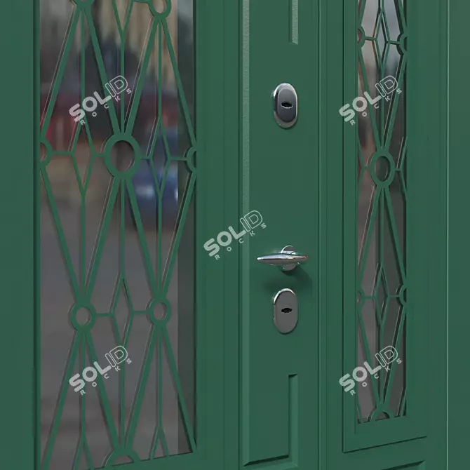 Premium European Door Solutions 3D model image 2