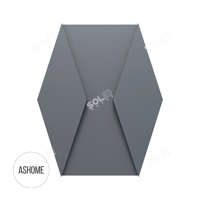 ASHOME 3D Wall Tiles: Stylish and Customizable 3D model image 1