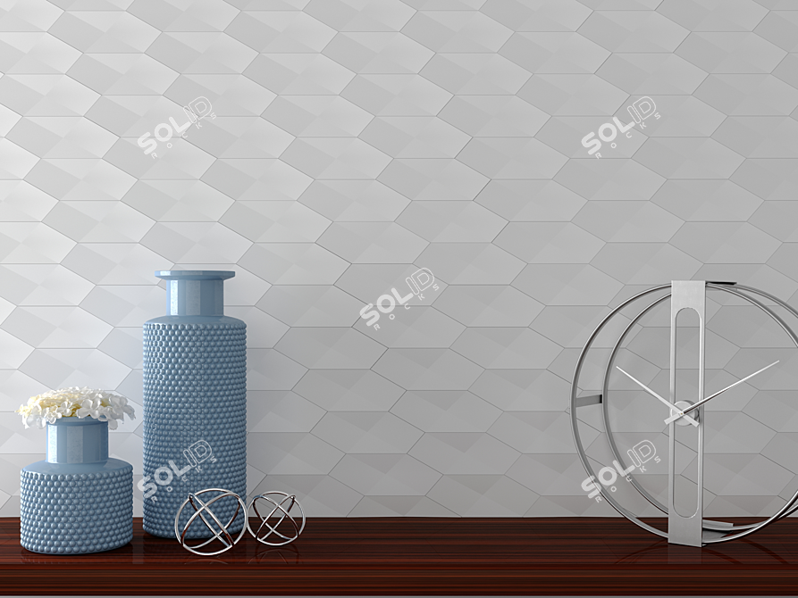 ASHOME 3D Wall Tiles - Custom Colors & Sizes 3D model image 3