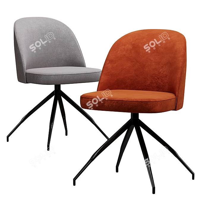 Modern ATELIER Dining Chair 3D model image 1