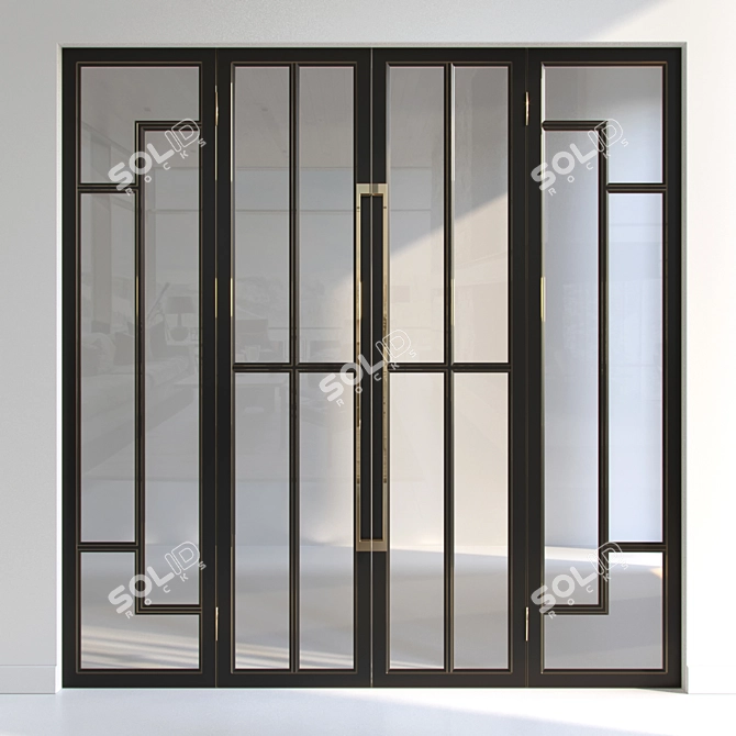 Variety of Door Materials 3D model image 1